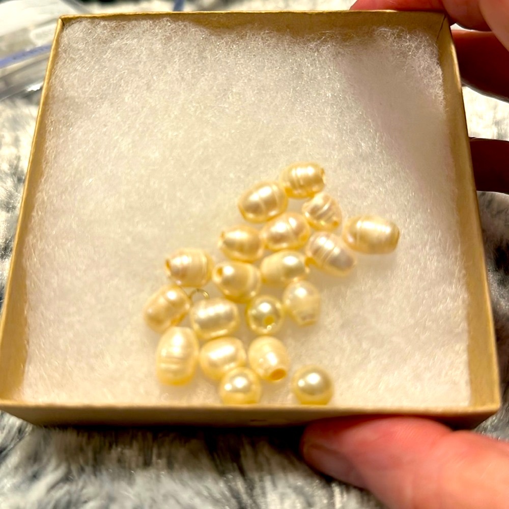 Beautiful Fresh Water Pearls lose lot of 16 With Hole NWOT!